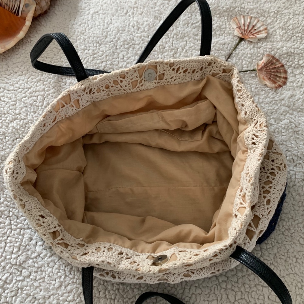 Mossimo large Boho tote Crochet Bag - Picture 7 of 9